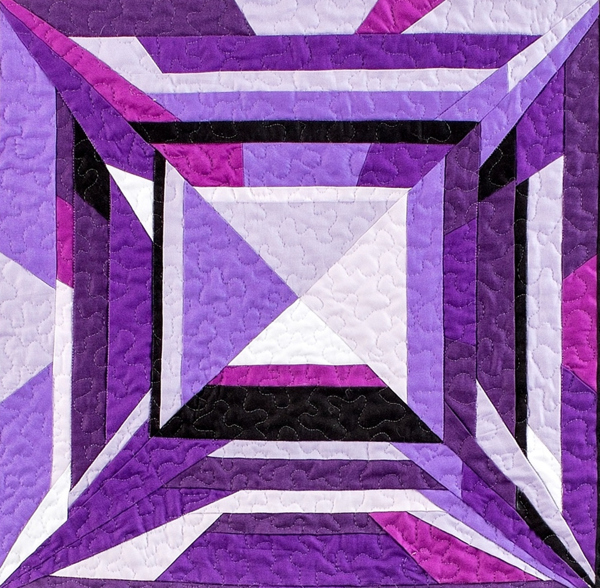 MJ Kinman Birthstone Quilt February Amethyst 